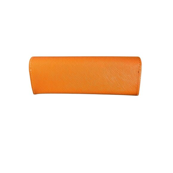 Tori Burch Eyeglass Case Sun glass Case Orange Gold - Picture 5 of 6